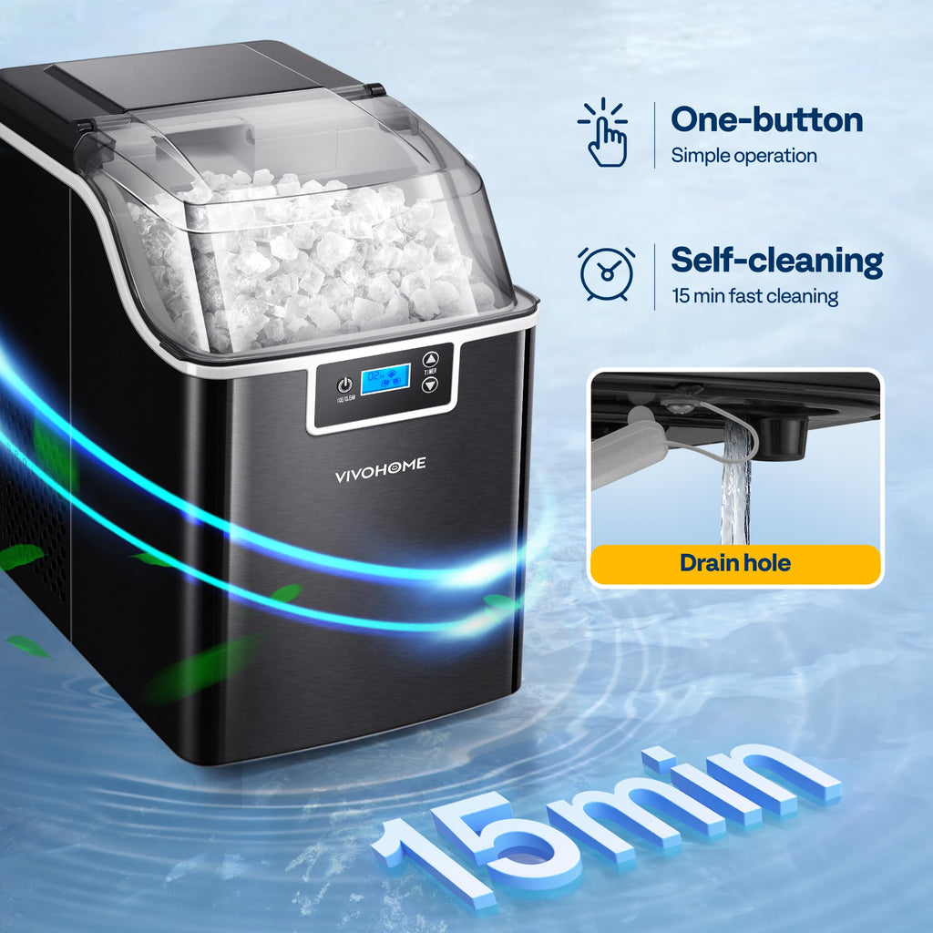 Black Countertop Ice Maker U485