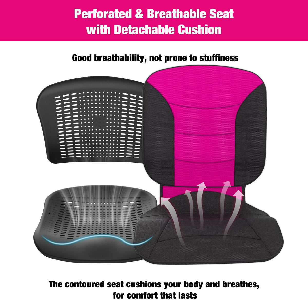 Lightweight Foldable Wheelchair with 12-inch Wheels and Removable Cushion E77600