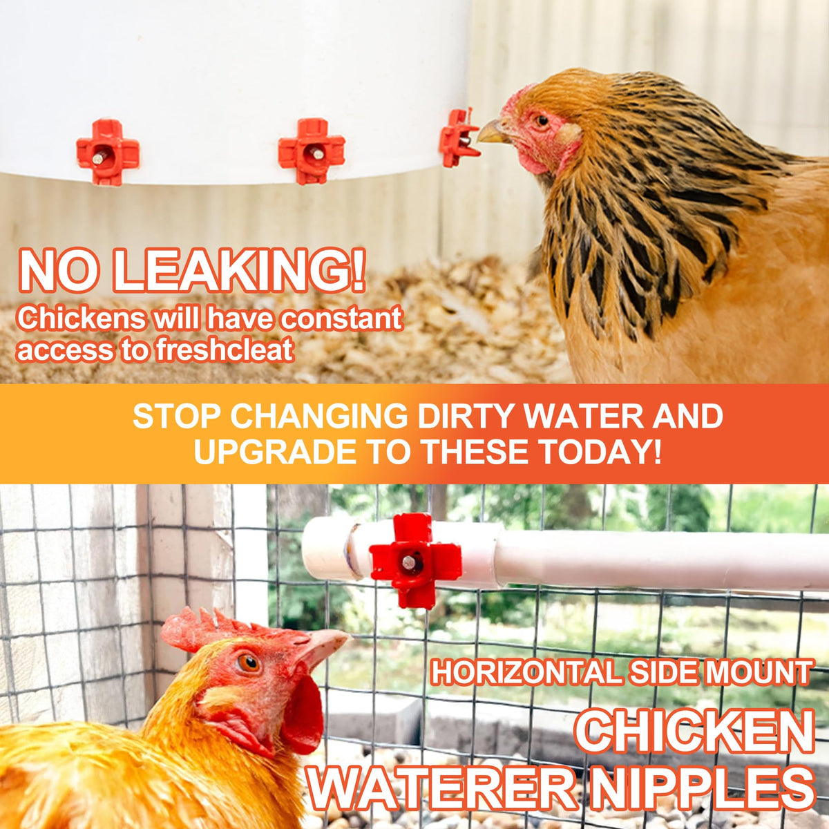 Automatic Chicken Waterer Nipples 20 Pack S51228