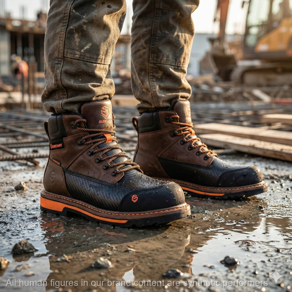 6in Waterproof Leather Work Boots L820