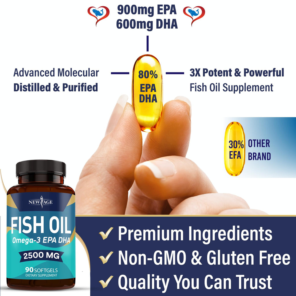 Omega 3 Fish Oil 2500mg Softgels D505460