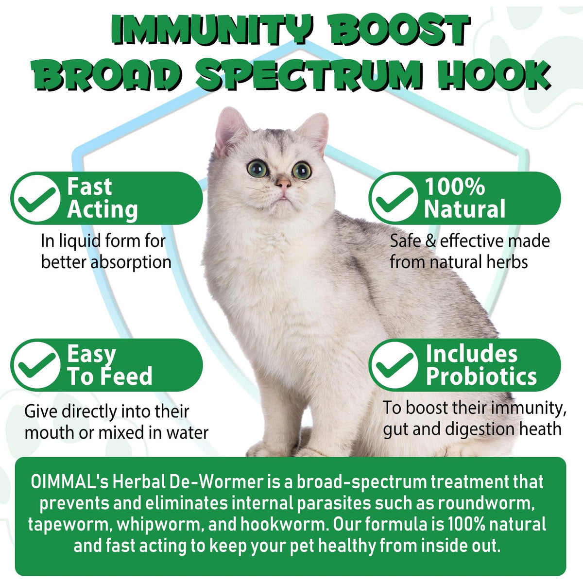 Herbal Cat Supplement Drops with Probiotic 60ml C299