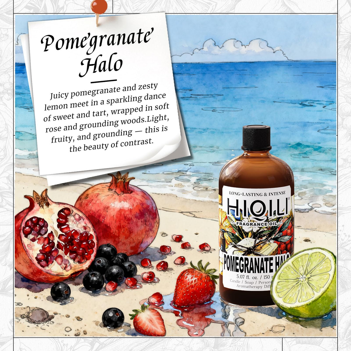 30ML Lavender Essential Oil & 150ML Pomegranate Fragrance Oil F9787