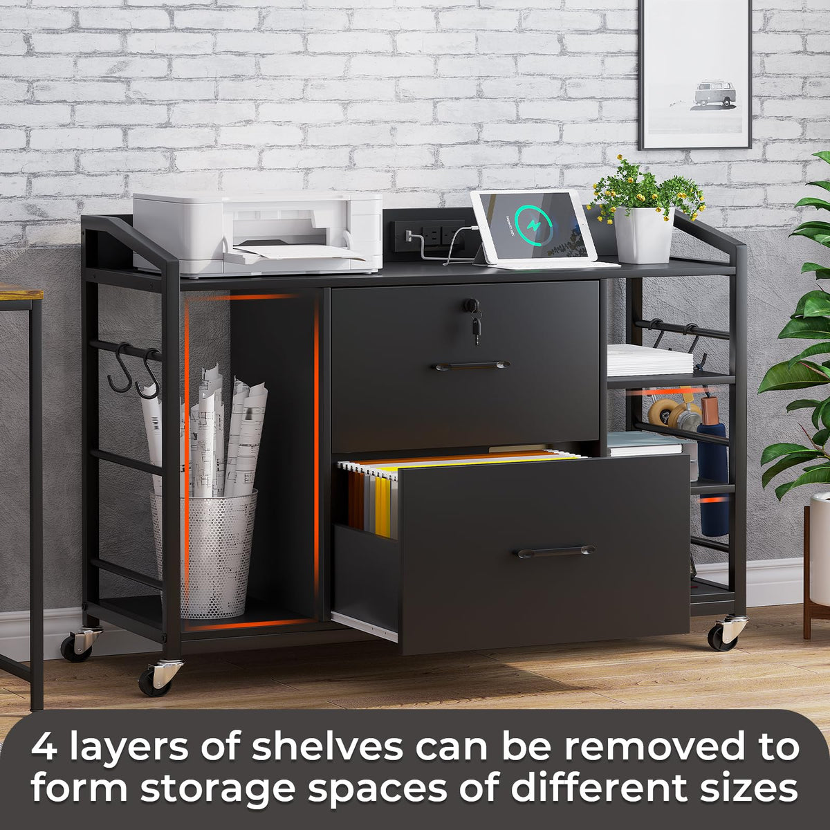 44" File Cabinet with Lock C614281