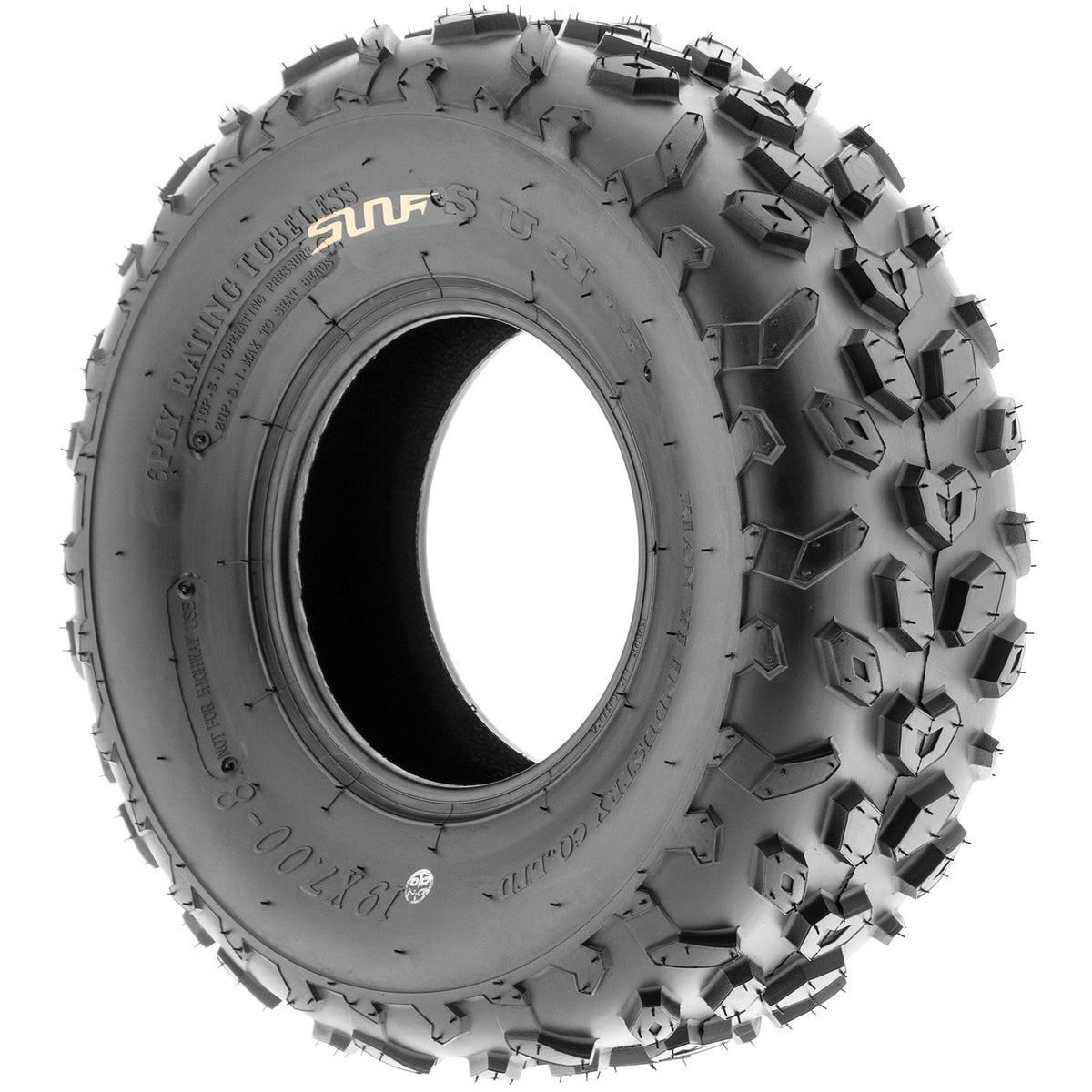 19x7-8 Knobby ATV & Go Kart Tires, Tubeless Pair of 2 K3082