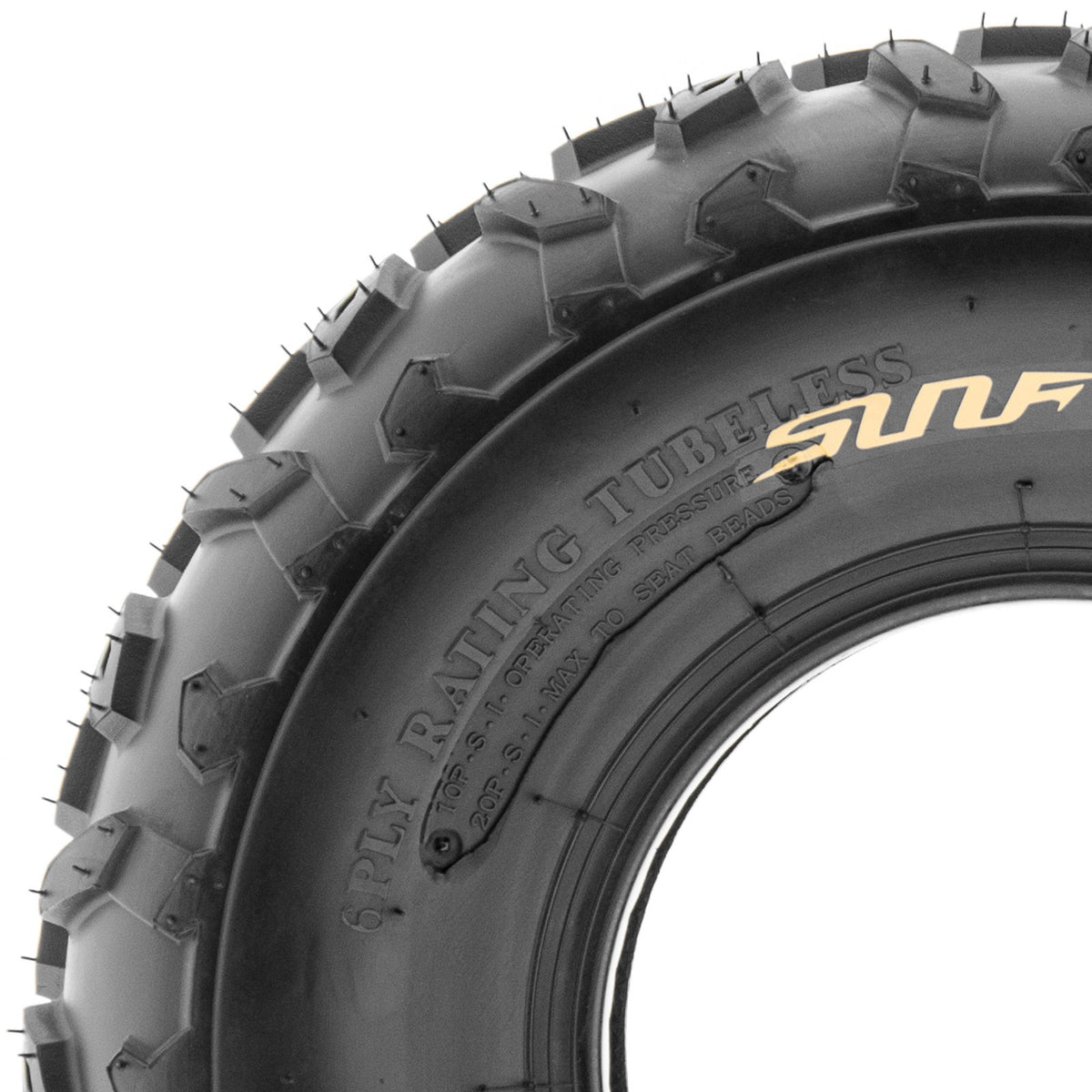 19x7-8 Knobby ATV & Go Kart Tires, Tubeless Pair of 2 K3082