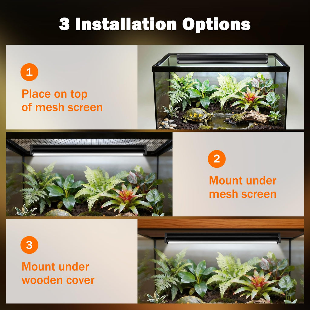 24W 22" UVB Reptile Light Fixture D5727
