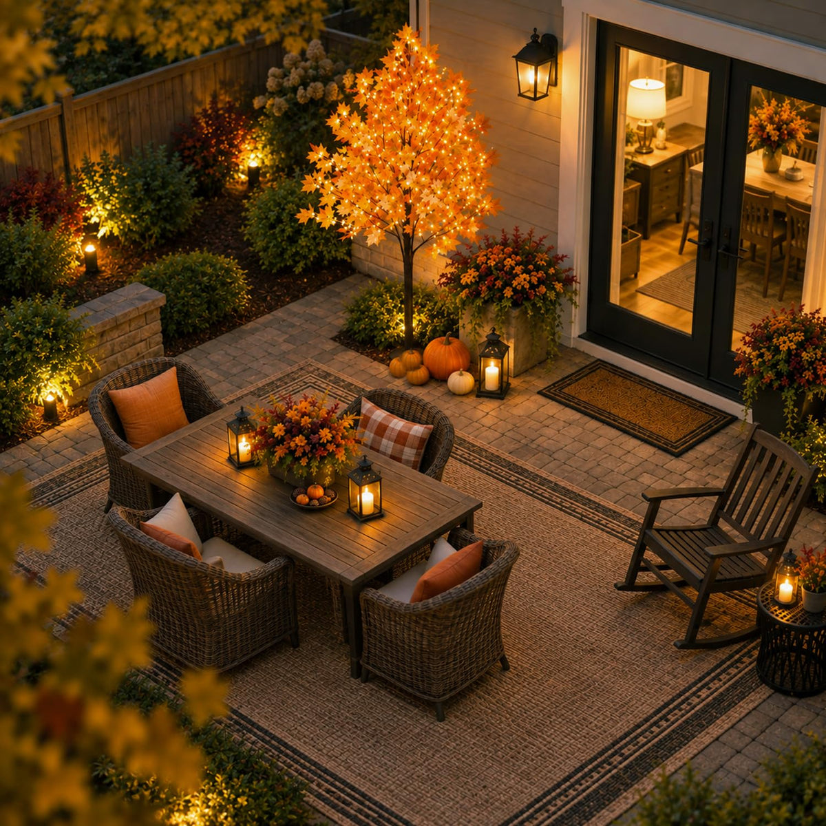 8FT Lighted Maple Tree S2187