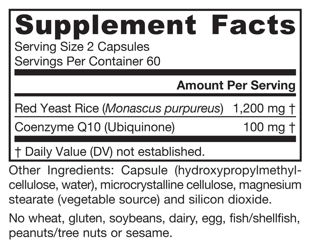 Red Yeast Rice with CoQ10 120 Capsules L73295