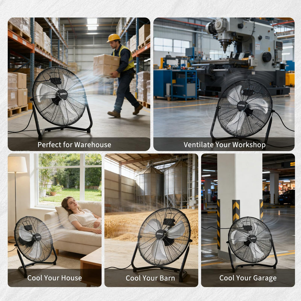 20 Inch 3 Speeds High Velocity Industrial Fan K450758