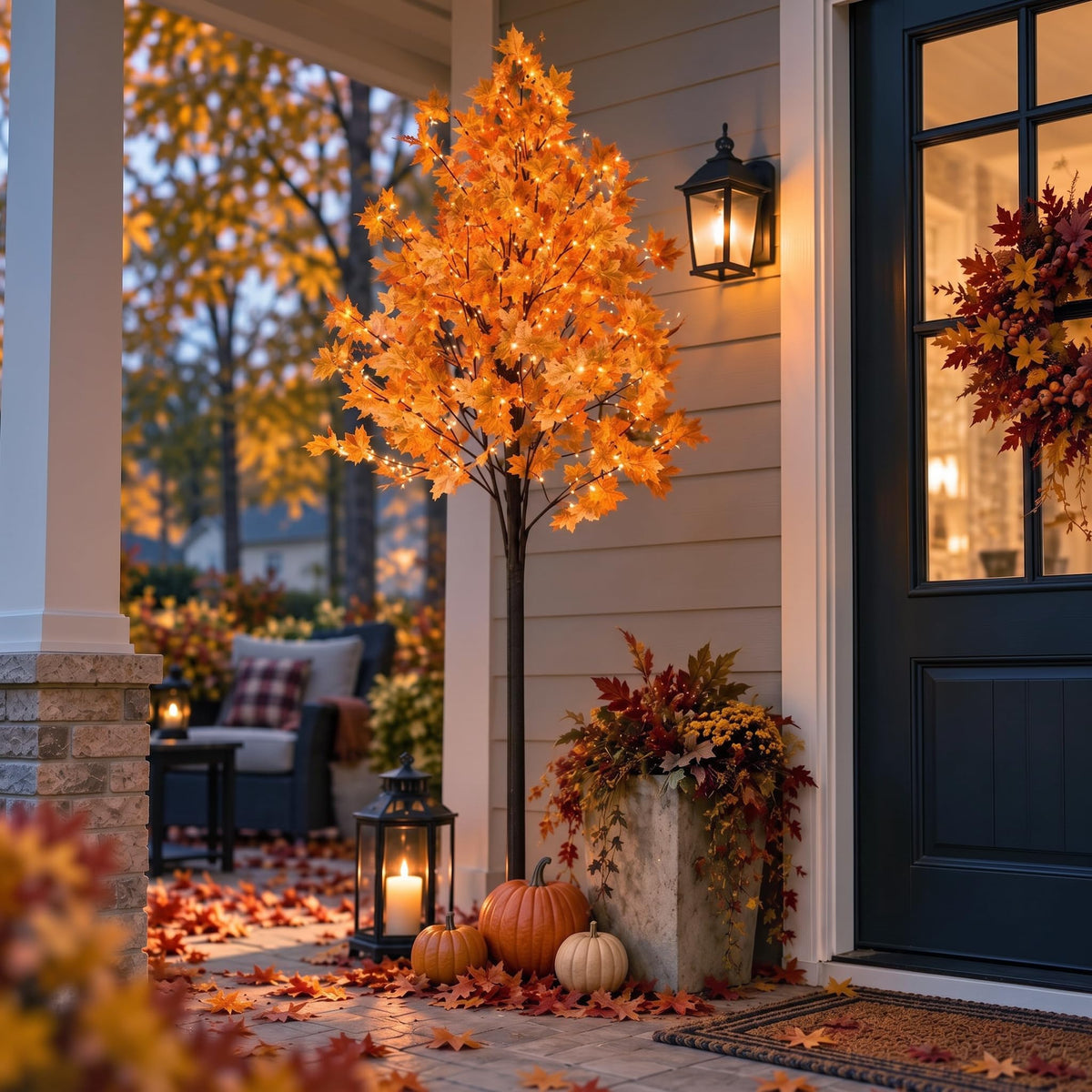 8FT Lighted Maple Tree S2187