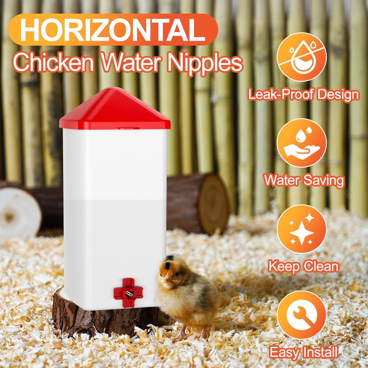 Automatic Chicken Waterer Nipples 20 Pack S51228