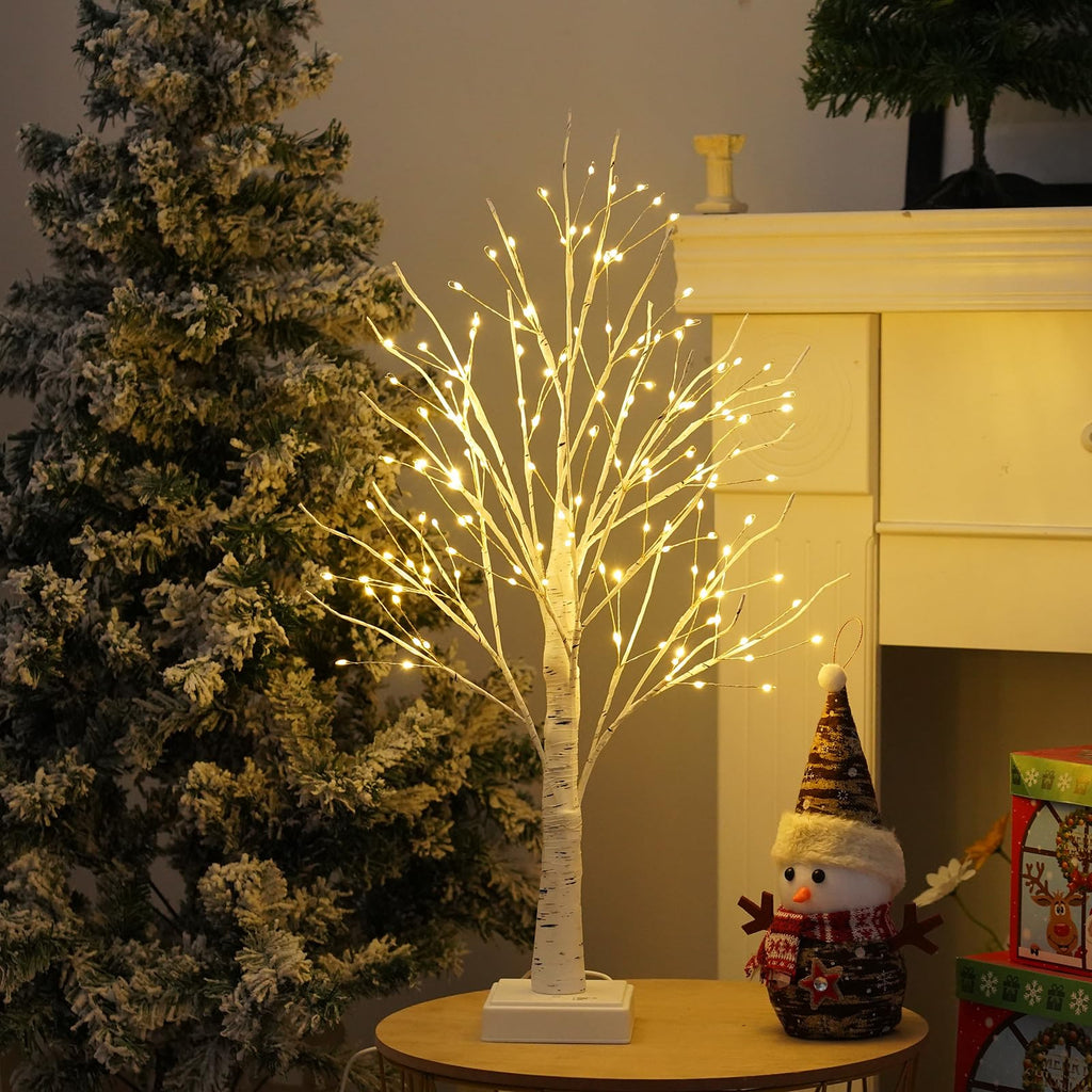 2 Pack Artificial Tree Lamp with Timer E34194