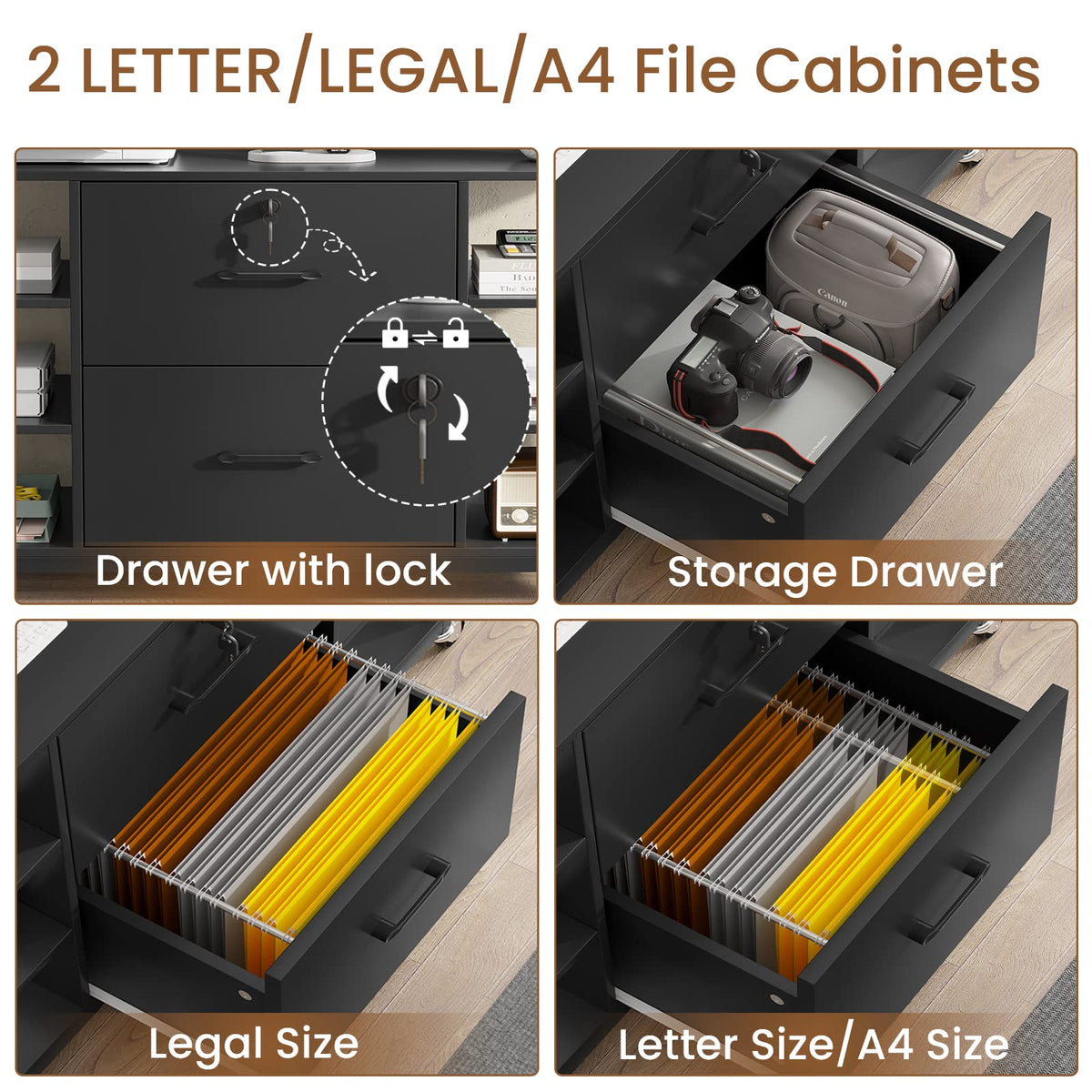 44" File Cabinet with Lock C614281