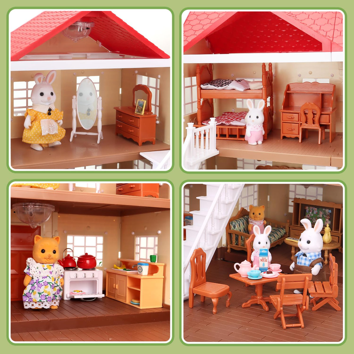 Cozy Cabin Doll House Playset W6753