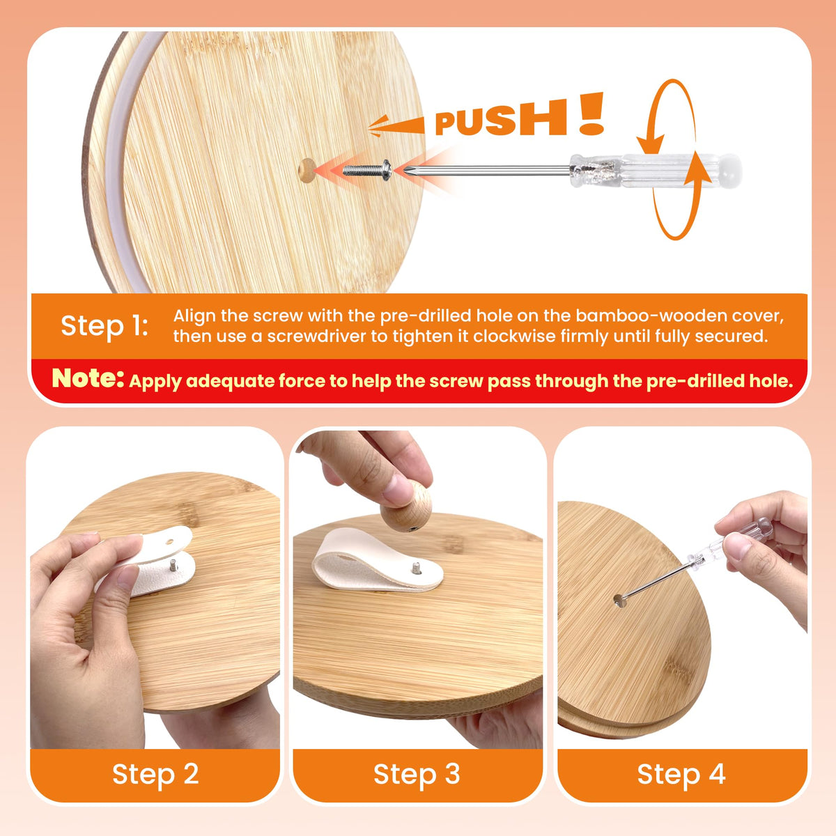 3 Pack Airtight Dog Treat Containers with Bamboo Lids P1239