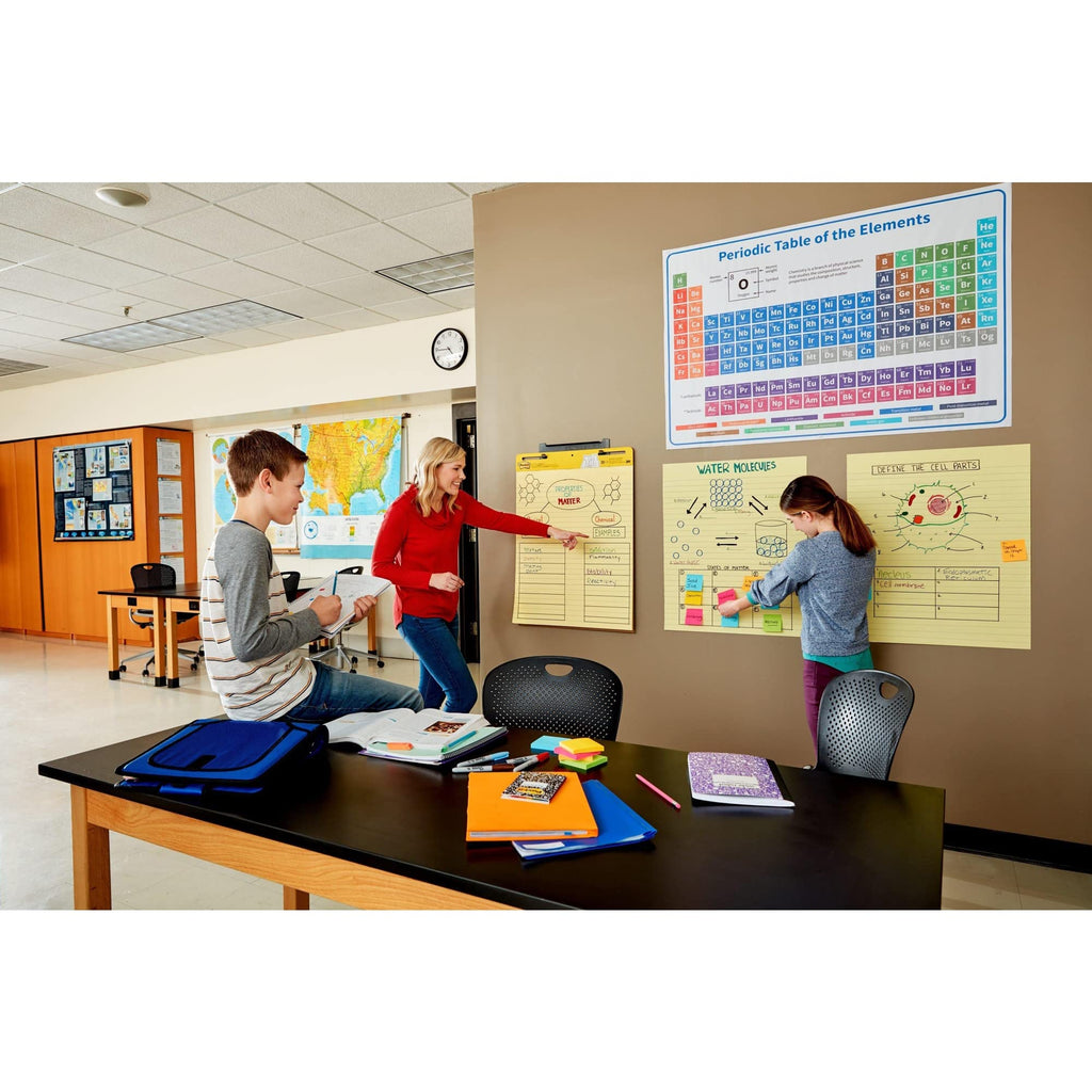 Yellow Lined Self Stick Flip Chart Paper K806