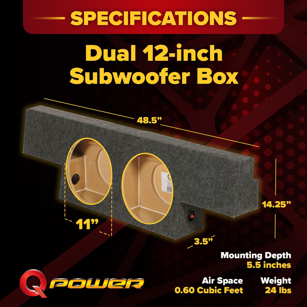 Dual 12in Subwoofer Enclosure W915707