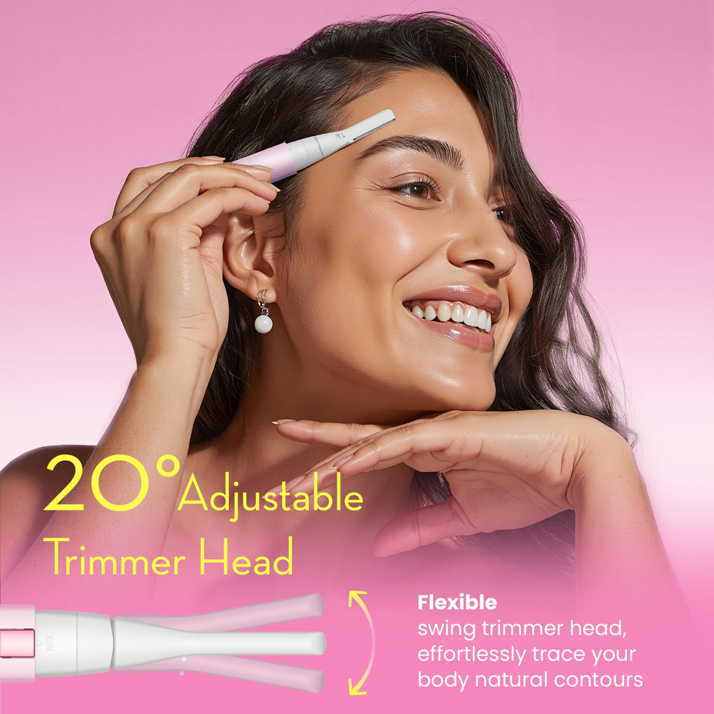 Pink Electric Facial Hair Remover with 2 Replaceable Blade P72879