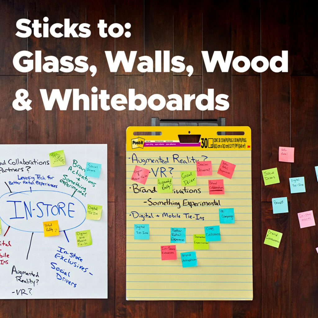 Yellow Lined Self Stick Flip Chart Paper K806