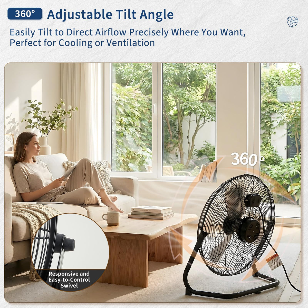 20 Inch 3 Speeds High Velocity Industrial Fan K450758