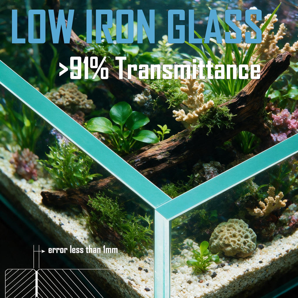 1.5 Gallon Glass Aquarium Starter Kit with Filter and LED Light O825381