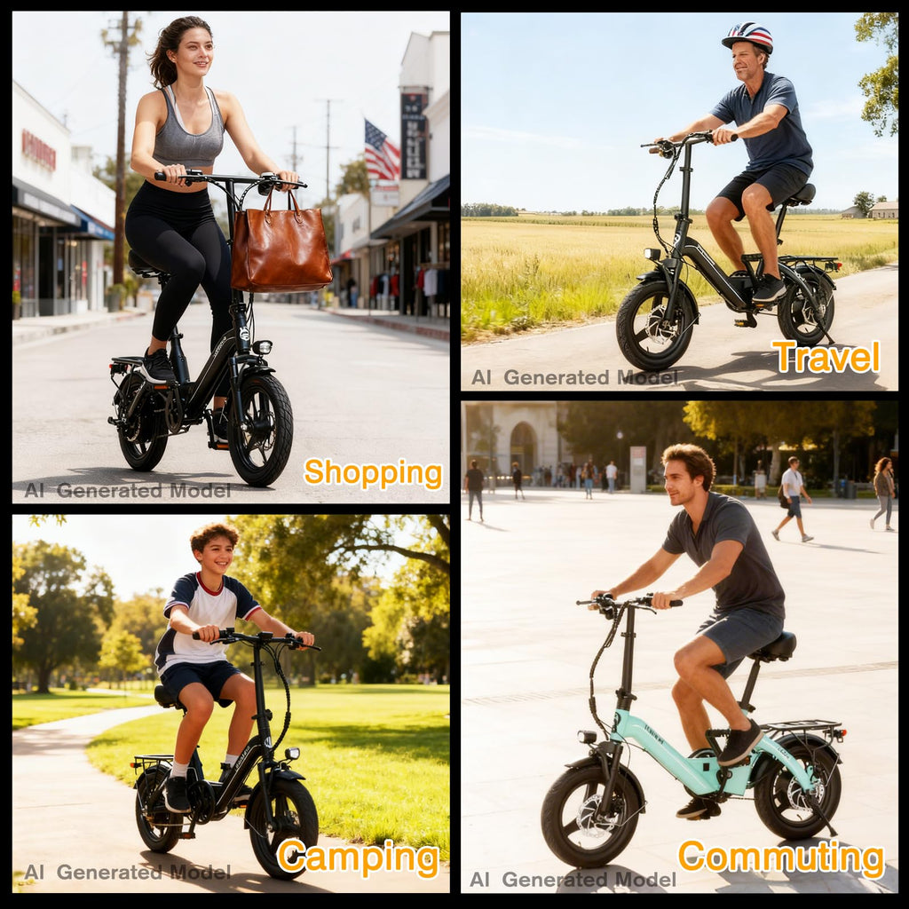 Folding Electric Bike 400W 36V 10Ah 14" B45702