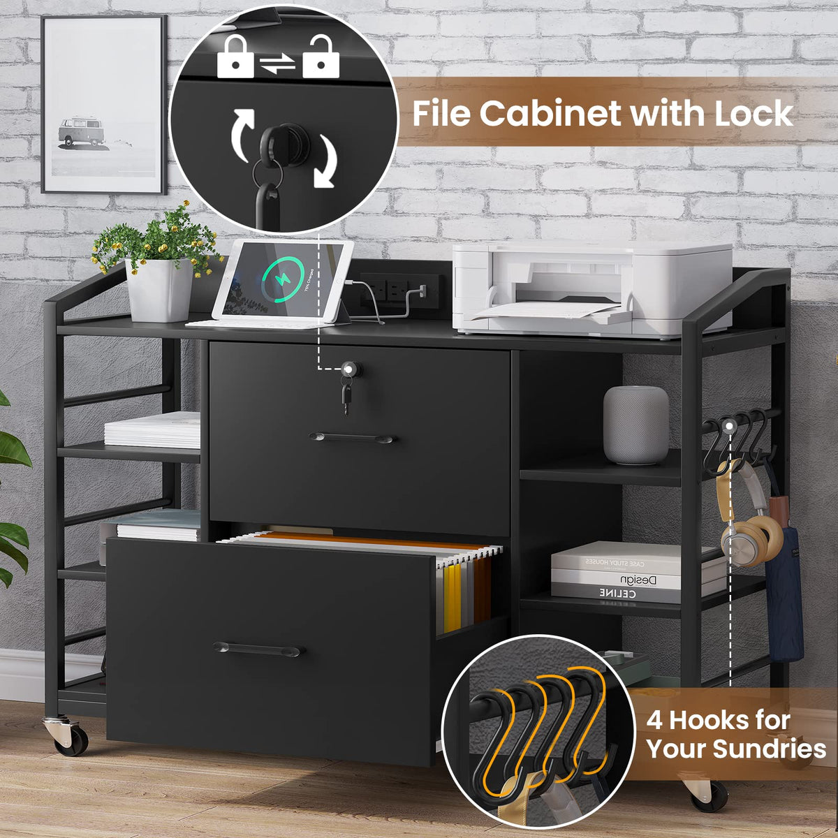 44" File Cabinet with Lock C614281