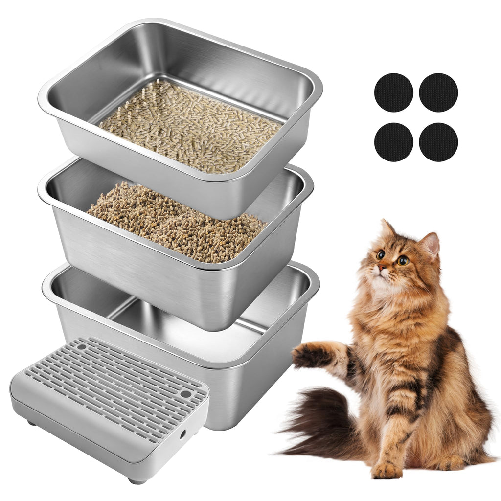 Stainless Steel Sifting Cat Litter Box P466894