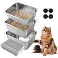 Stainless Steel Sifting Cat Litter Box P466894