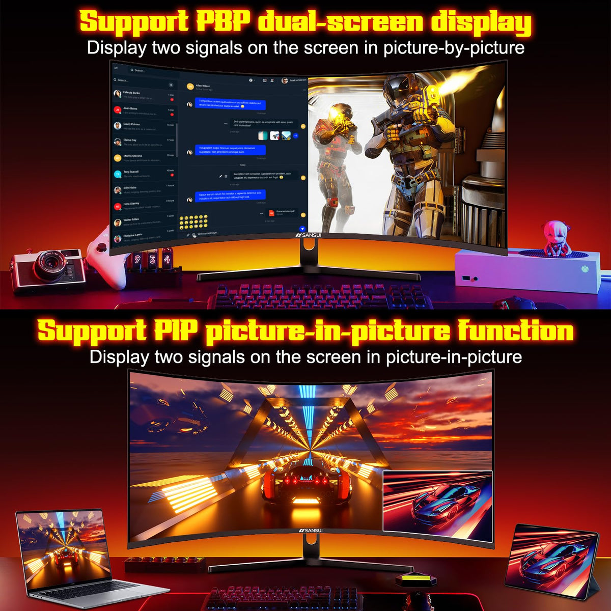 34 Inch Curved 240Hz UWQHD Gaming Monitor M42620