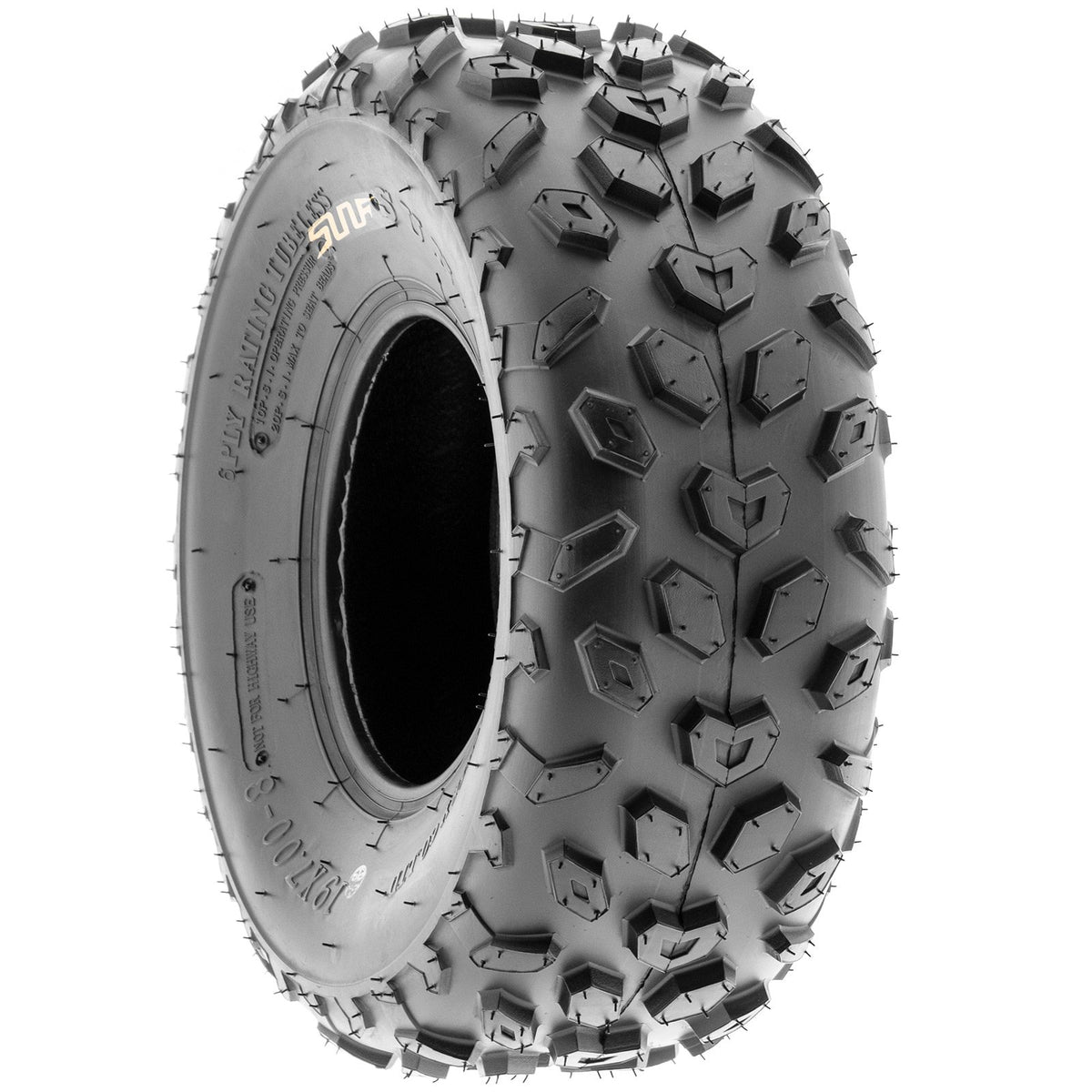 19x7-8 Knobby ATV & Go Kart Tires, Tubeless Pair of 2 K3082