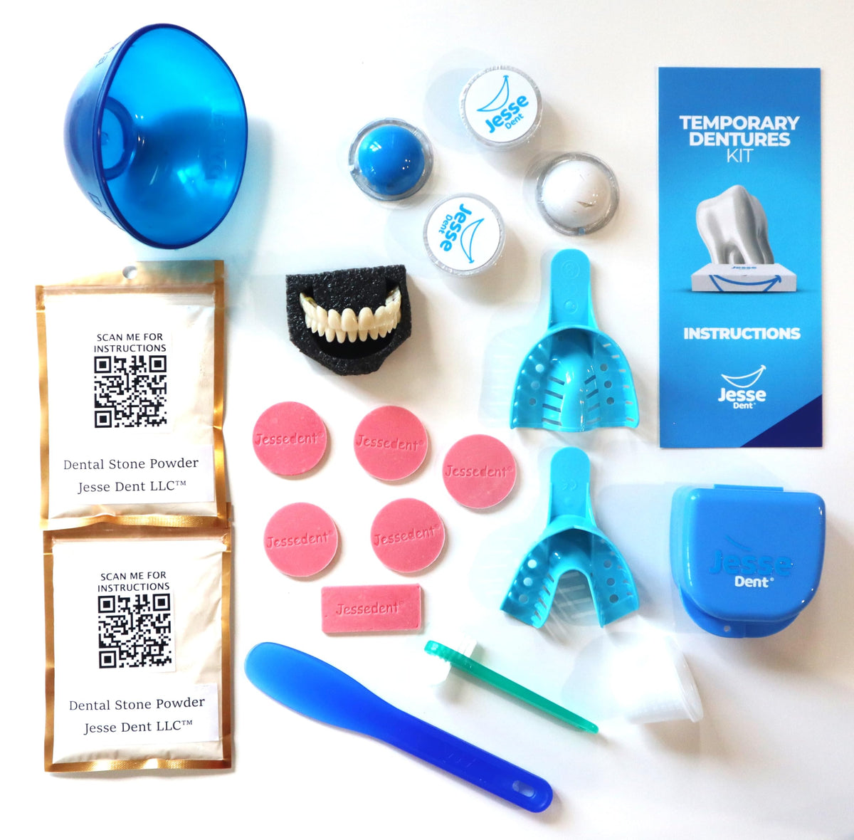 Customizable Dentures Kit with 12 Pieces M331
