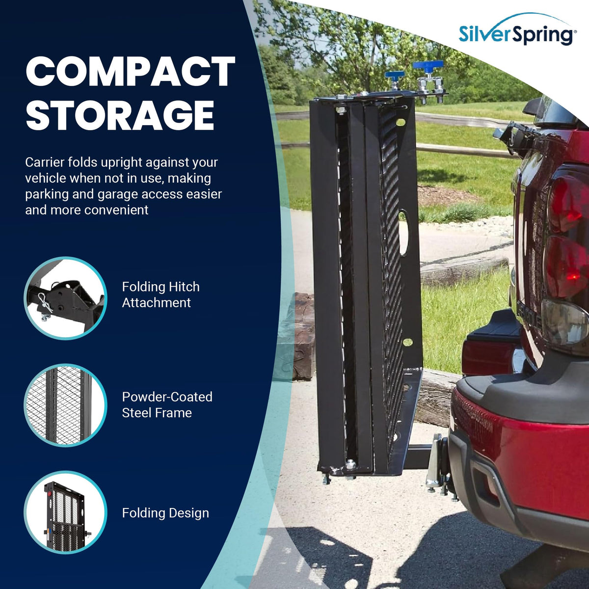 Folding Steel Wheelchair Scooter Carrier V56109