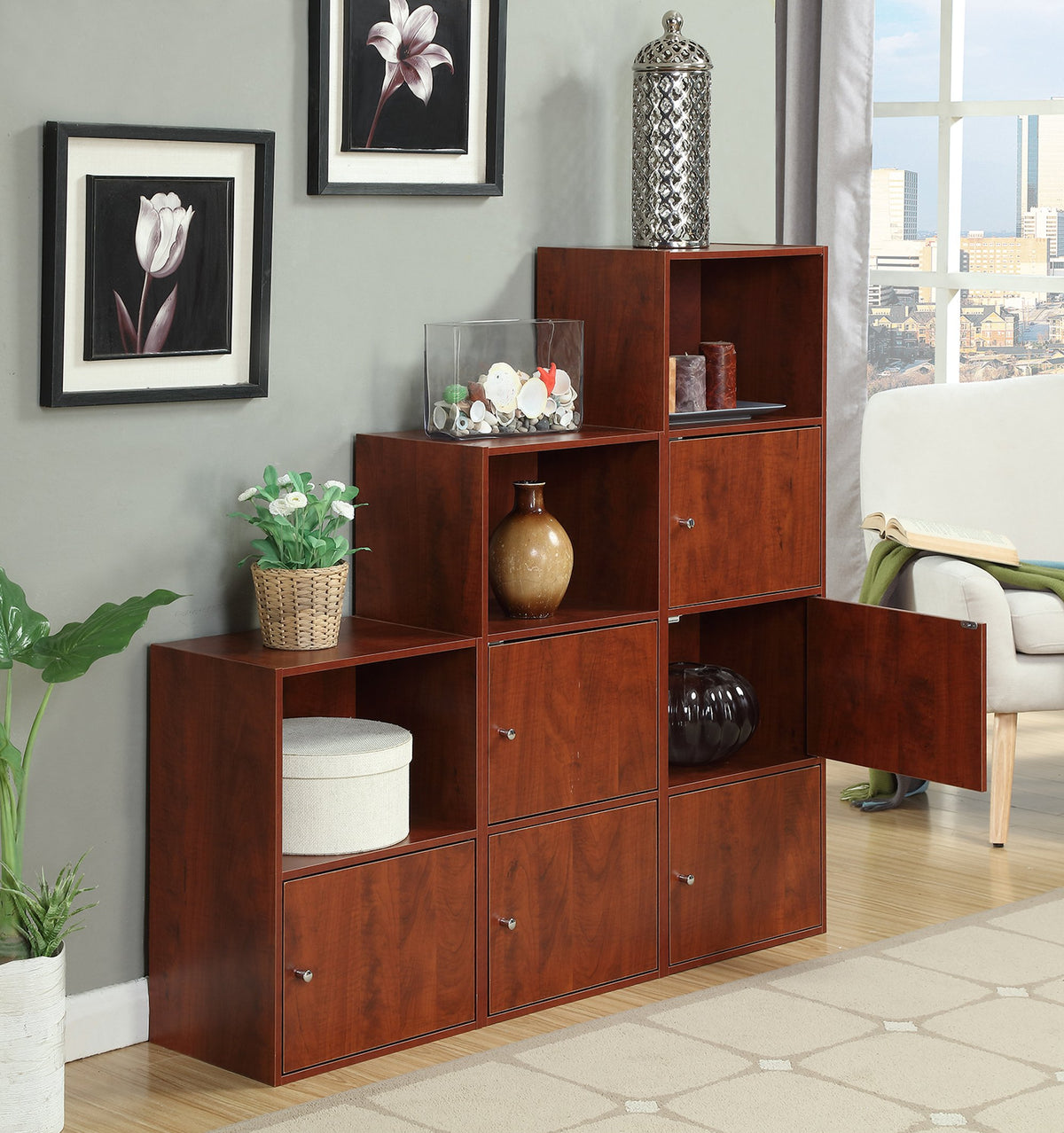 Cherry 1-Door Storage Cabinet G5657