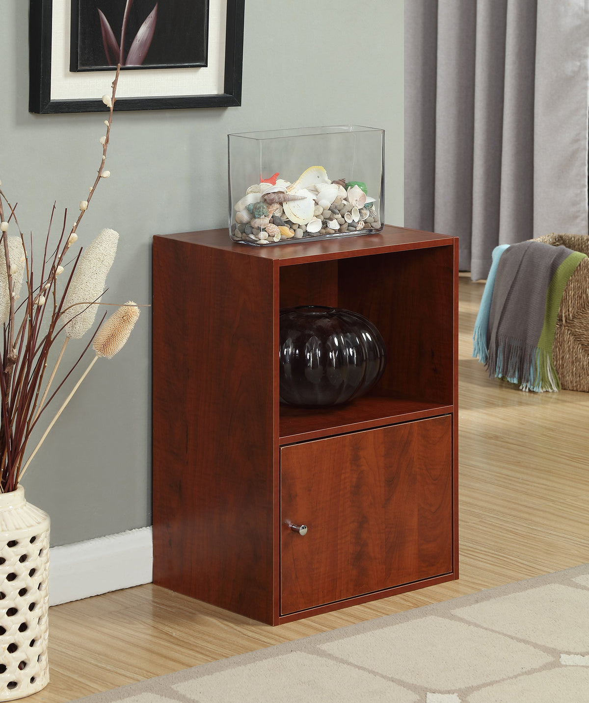 Cherry 1-Door Storage Cabinet G5657
