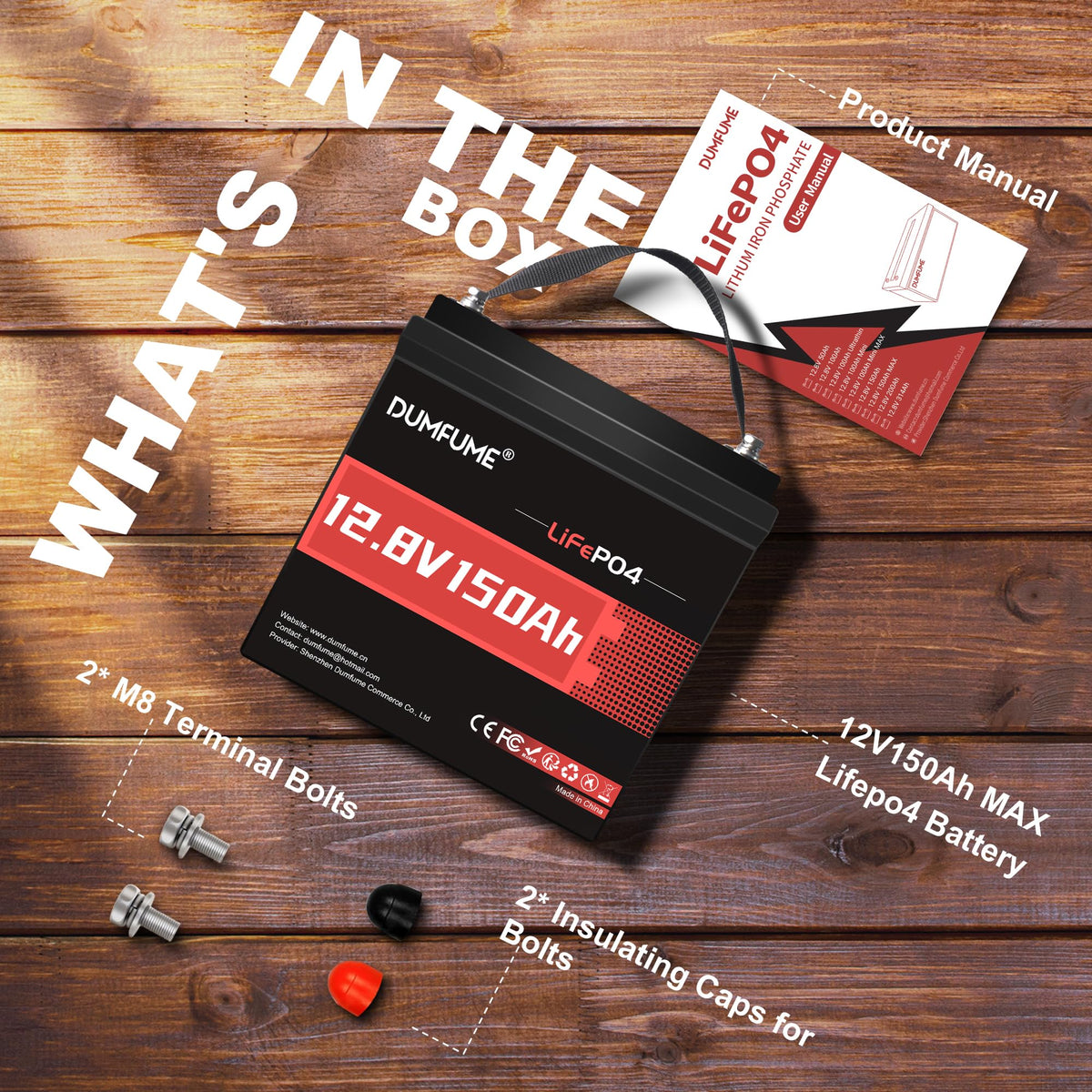 12V 150Ah LiFePO4 Battery A5928