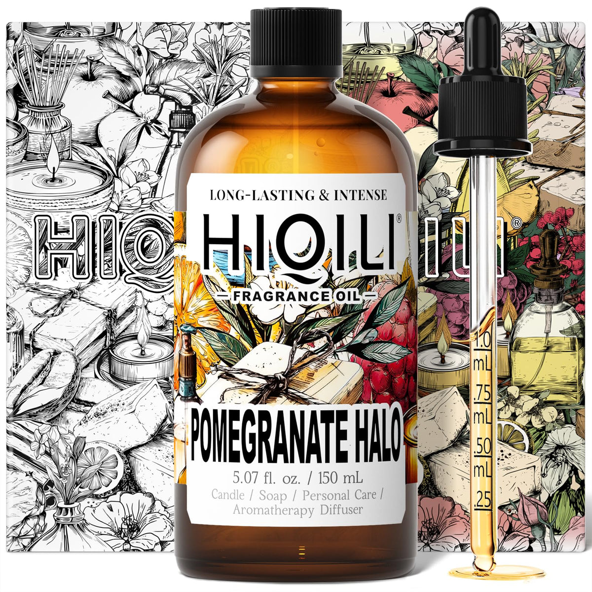 30ML Lavender Essential Oil & 150ML Pomegranate Fragrance Oil F9787
